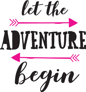 Let the adventure being logo