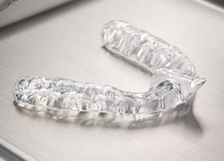 Clear plastic nightguard for bruxism
